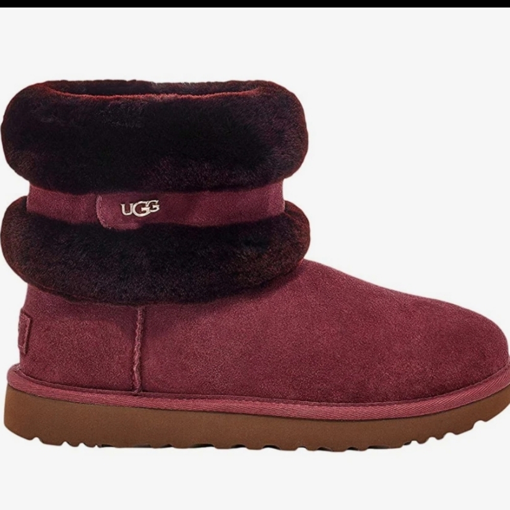 Ugg Limited Edition Fluff Mini Boots Shearling Fur Designer Fur Wool #186 - Picture 3 of 15